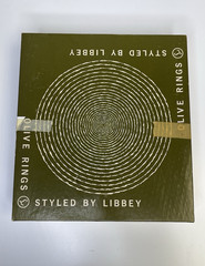 Vtg MCM Libbey Olive Rings Collins Glasses Green 12 oz Original Box set of 8 USA