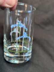 Vintage Corelle «Shadow Iris» 6 oz Juice Glass
