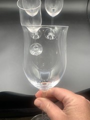 Waterford Marquis Optic Reserve White Wine Tulip Glass Retired 8-5/8” Set Of 4