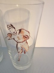 Vintage Mid Century Retro Football Player and Cheerleader Glasses
