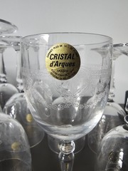 NWT 1 one Vintage Cristal D’Arques-Durand DAMPIERRE Etched Water Glass 7 1/2″H