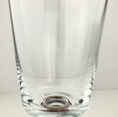 Block CARNIVAL Crystal Wine Glasses (4) Ringed Multi-Colored Stem