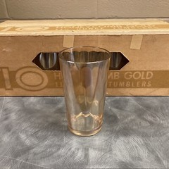 Vintage Jeannette Glass 10pc 11 1/2oz Hex Optic/Honeycomb Tumbler set