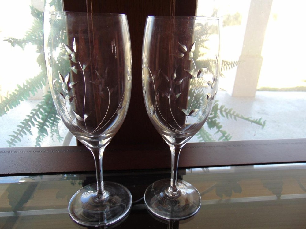 Lenox TENDERLY Crystal Water Goblet 8 1/4 in 14 oz – Set of 2
