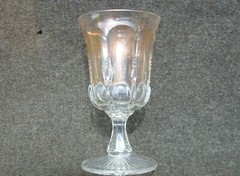 EAPG MICHIGAN PATTERN AKA LOOP & PILLAR GOBLET U.S. GLASS CO.  C.1893