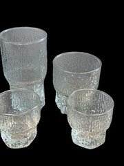 1960’S Iittala Tapio Wirkkala Finland Aslak Glasses 2 Juice/Highball/Tumbler Ice