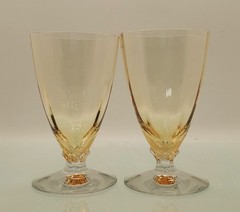 FOSTORIA FAIRFAX TOPAZ JUICE GLASSES – SET OF 2 (6 available)