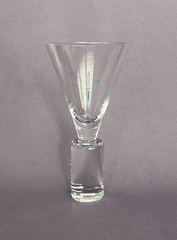 SASAKI COLONNADE CRYSTAL WATER GOBLET 11oz, 7-1/2″h x 3-7/8″ d., disc, VTG-VG