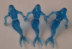 Set of 6 Mermaid Rim Hugger Barware Accessories for Cocktails and Parties