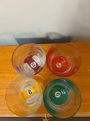 Vintage Luminarc Pool Parlor Double Old-Fashioned Glass–Lot of 4 (9,6,15,3)