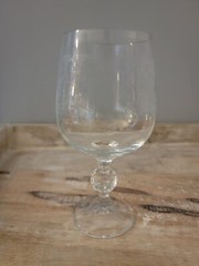 Import Assoc Crystal Bohemia Cascade Pattern Water Goblet 6 5/8″