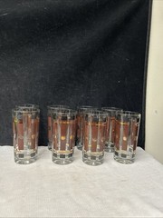 Vintage Georges Briard Cuvler Brown Gold Black MCM Highball