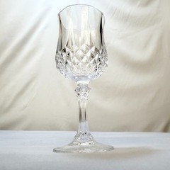 Cristal D’Arques Longchamp Water/Wine Goblets 7 1/4″ Tall Set of 3 Glasses 8.4oz