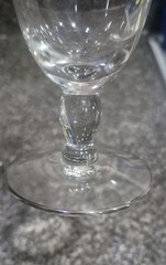 Set Of (6) Platinum Rim BarWare Vintage Glasses Goblet Revere Glastonbury Lotus