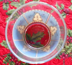Snowman Double Old Fashioned Glass (es) 12 oz. Debbie Mumm Sakura Blue !