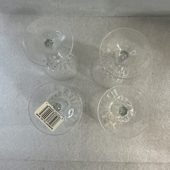4 Cristal D’Arques Durand France DIAMANT Stemware Wine Glasses Goblets 6 1/2 oz