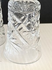 3 Juice Glass Tumblers Anchor Hocking 3in Star of David Early American Prescut