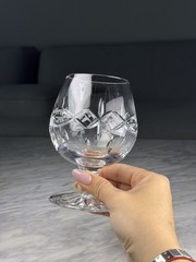Rare Waterford Crystal DOLMEN Brandy Snifter Whiskey Glass 5 1/8″ Celtic Gothic