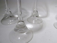 Midcentury Rosenthal Crystal Clairon 4 – 6 5/8” Red Wine Goblet