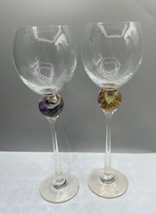 BRIONI SIGNED ART GLASS STEMWARE SET 2