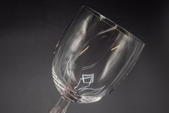 Lalique France Crystal Diamond Diamant Water Goblet Glasses 7 1/2″ H – Set of 4