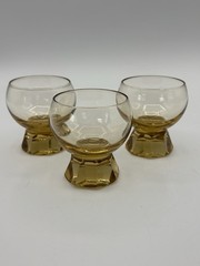 Friedrich Crystal Glass Cognac Glasses Set Of 3