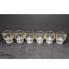International China Viking Wheat Stackable Glasses, Set of 6, Midcentury Tumbler