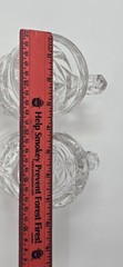 Tiffany & Co Cut Crystal Glass Mugs Set of 2 Heavy Signed Barware 4″ Tall