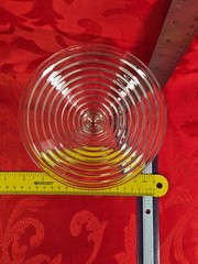 Anchor Hocking Ribbed Art Deco Round Compote Martini Depression Glass- Barware