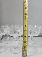 Longchamp Cristal D’Arques-Durand Crystal Champagne/Sherbet Coupe Set Of 10