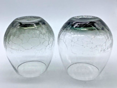 Smoke Crackle Stemless Wine Glass, Pier 1, 4.5″, Set of 2