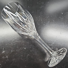 1) Lenox Starlight Water Goblet Elegant Crystal Clear Vertical Cut Etch Stemware