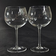 TIFFANY & CO TFC11 PURPOSE WINE GLASSES, Blown Lead Crystal, 7 1/4″, ITALY, 2PCS