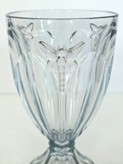Lenox Butterfly Meadow Blue All Purpose Dragonfly Wine Glass Goblet 6 7/8″ 12 oz