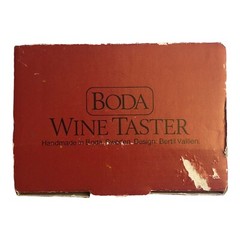 Boda Wine Taster Glass Cup Handmade In Sweden Design By Bertil Vallien w/ Box