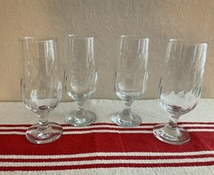 Stemmed Drinking Glasses – Set of 4 – 7″ x 3″
