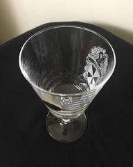 12 MCM Bleikristall Lead Crystal Goblets Various Family Crests/ Knights