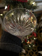 6 Russian Rycebckon Lead Crystal Wine Glasses Beautiful