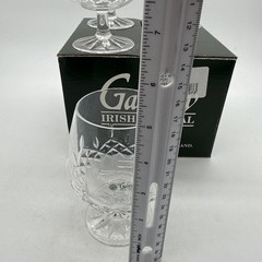 Galway Irish Abbey Pattern Crystal Brandy Cognac Snifter Glasses SET OF 4