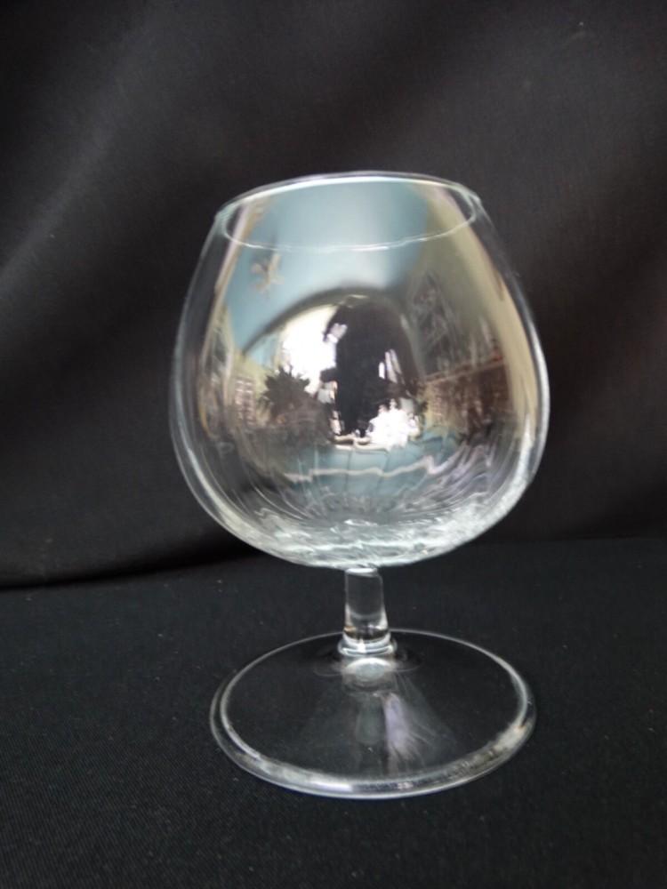 Royal Leerdam-Netherland Clear 7.3oz Radiance Swirl Optic 4″ Brandy Glass VGUC