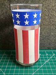 Libbey USA Flag Glass