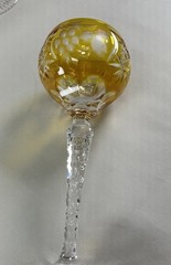 6 Nachtmann Bohemian Cut To Clear Wine Glasses 4 oz. W/ Original Boxes