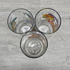Vintage 1991 Hardee’s Flintstones First 30 Years Glasses Set Of 3 Tumblers