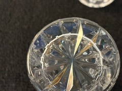 5 Juice Glasses Manhattan Model In Saint Louis Crystal (Price For One Glass)