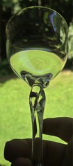 Set of 3 Lenox Unity Gold Trim Crystal 7.5” Wine Glasses w/ Twisted Stem