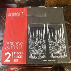 Riedel Bar Spey Long Drink Glasses – 2 Pieces- Brand New in Original Box