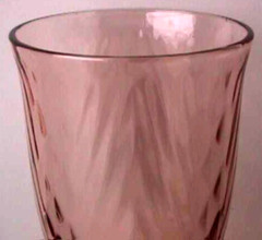 **DEPRESSION ERA (7) PINK 10 OUNCE.FLAT TUMBLERS UNKNOWN TB12-R