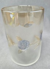 New England Glass Co Pamona Glass Tumbler Corn Flower