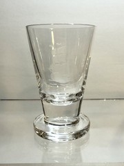 🌿2 Orrefors Shot Glasses Etched Ship, Signed & Numbered 3” Tall HTF