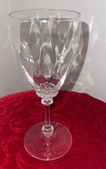 Heisey Old Dominion Clear Optic Wine or Goblet Glasses Set of 6 Vintage GLOW